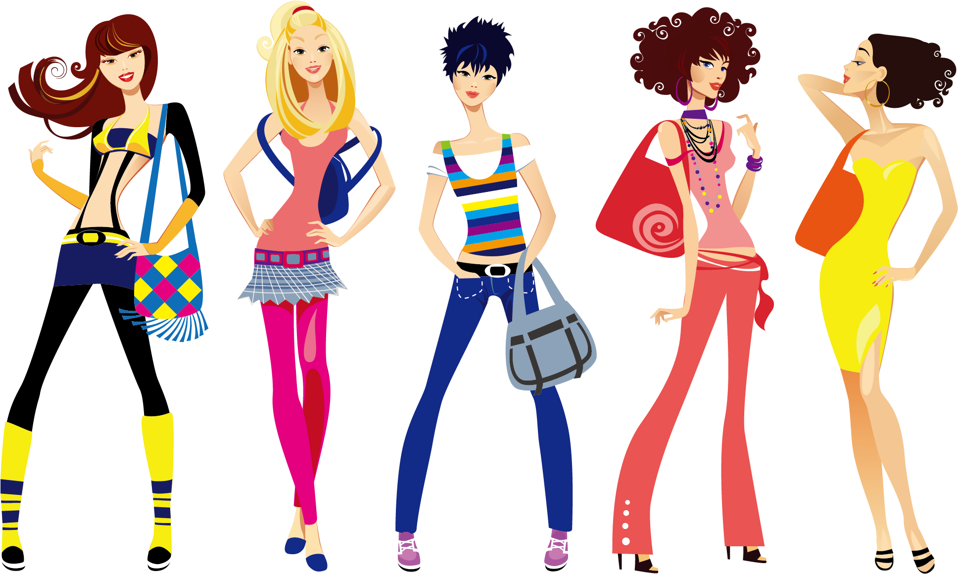Fashion Clipart Fashion Girl - Women Fashion Clipart Png, Transparent Png PNG with transparent background