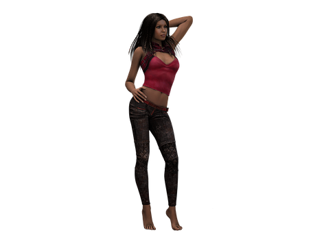 Fashionable3 D Model Pose