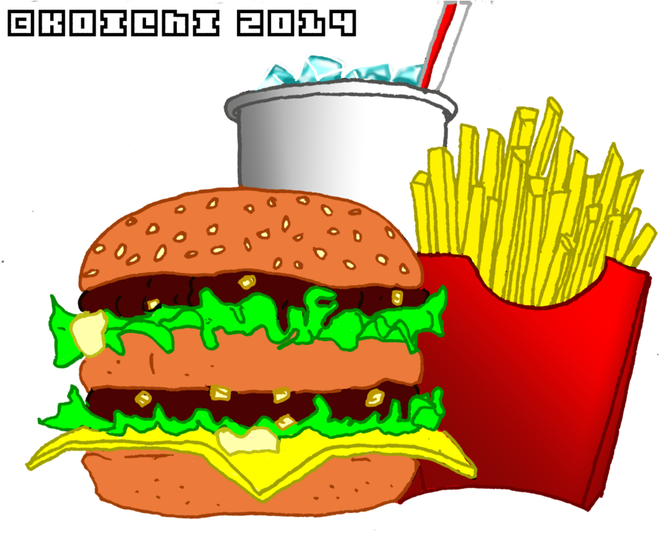 Transparent Mcdonalds Fries Png - Mcdonalds Big Mac Cartoon, Png Download PNG image with a transparent background, free high-resolution download