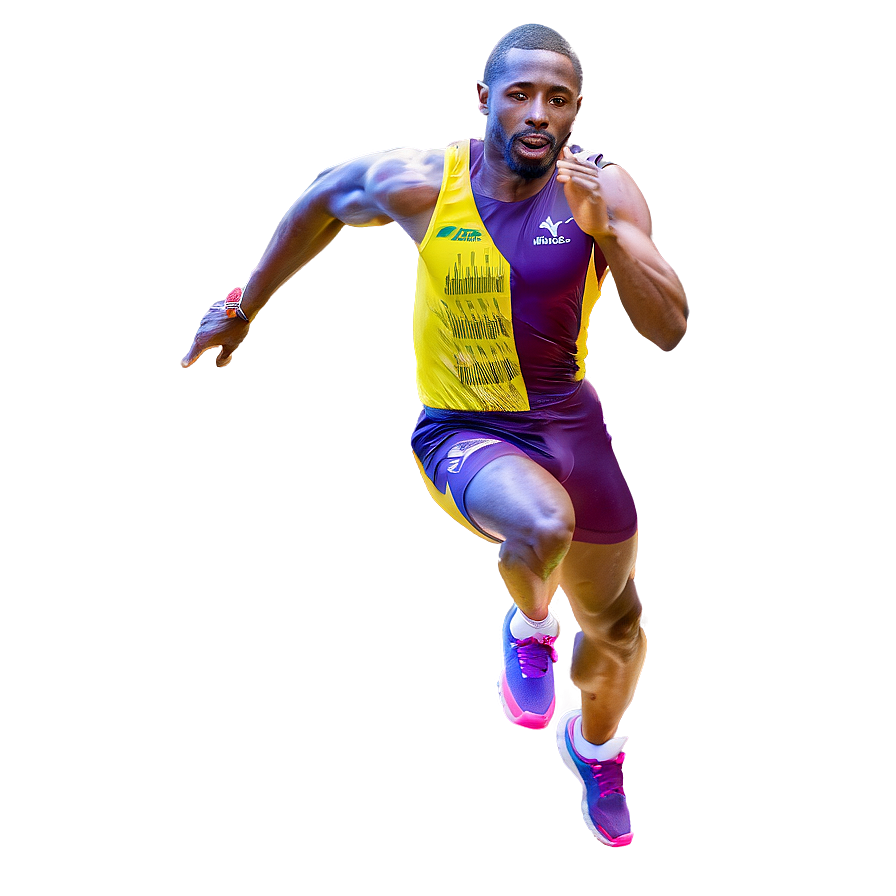 Fast Sprinter In Motion Png 81