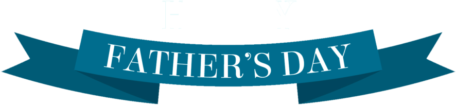 Fathers Day Banner Graphic PNG with transparent background