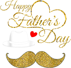 Fathers Day Celebration Graphic PNG with transparent background