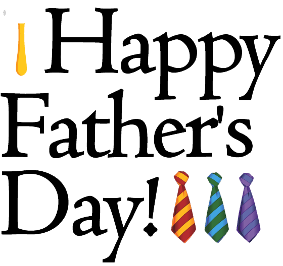 Fathers Day Celebration Ties PNG with transparent background