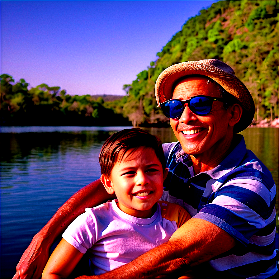 Fathers Day Fishing Trip PNG qee22 PNG with transparent background