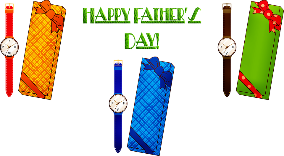 Fathers Day Giftsand Watches PNG with transparent background