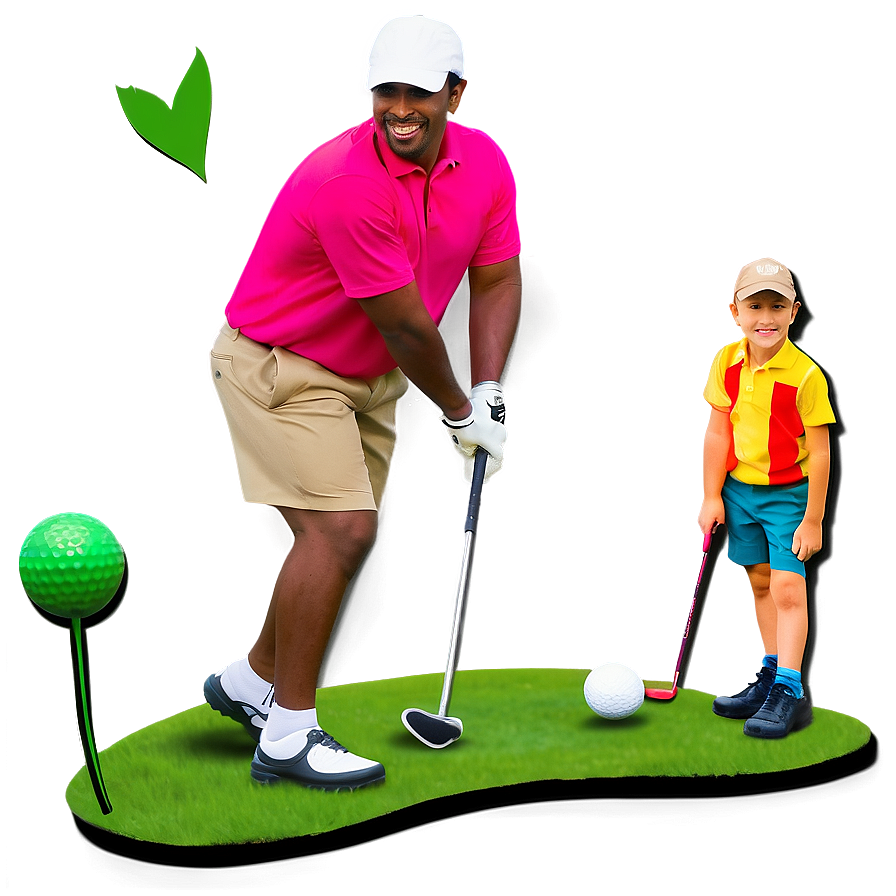Fathers Day Golf Theme PNG 05212024 PNG with transparent background
