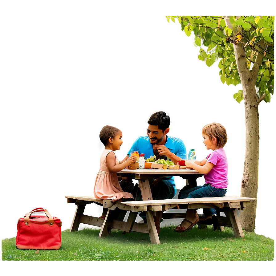 Fathers Day Picnic Scene PNG 77 PNG with transparent background