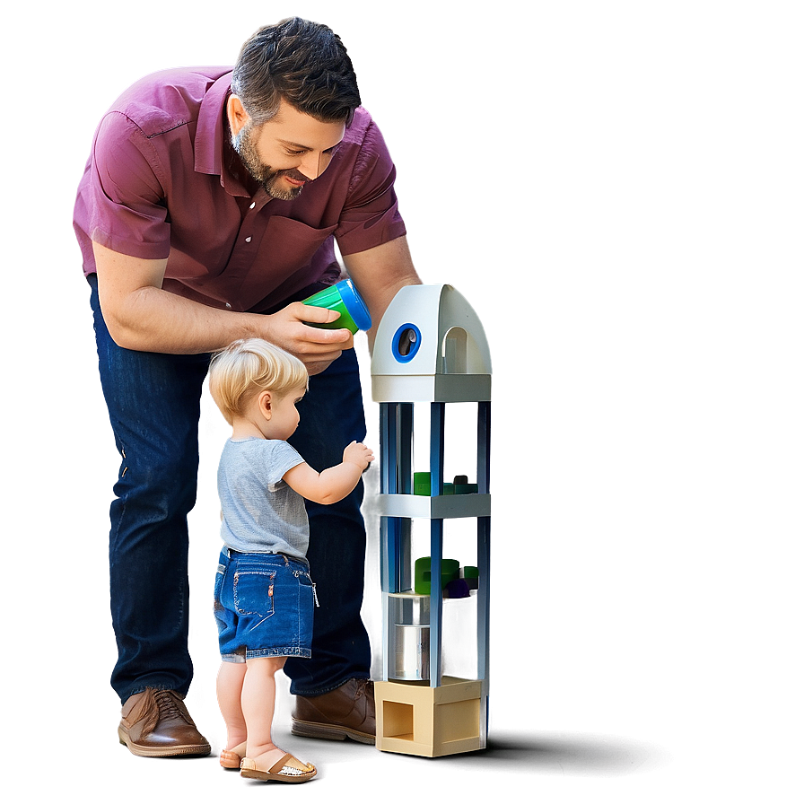 Fathers Day Science Experiment PNG 05212024 PNG with transparent background