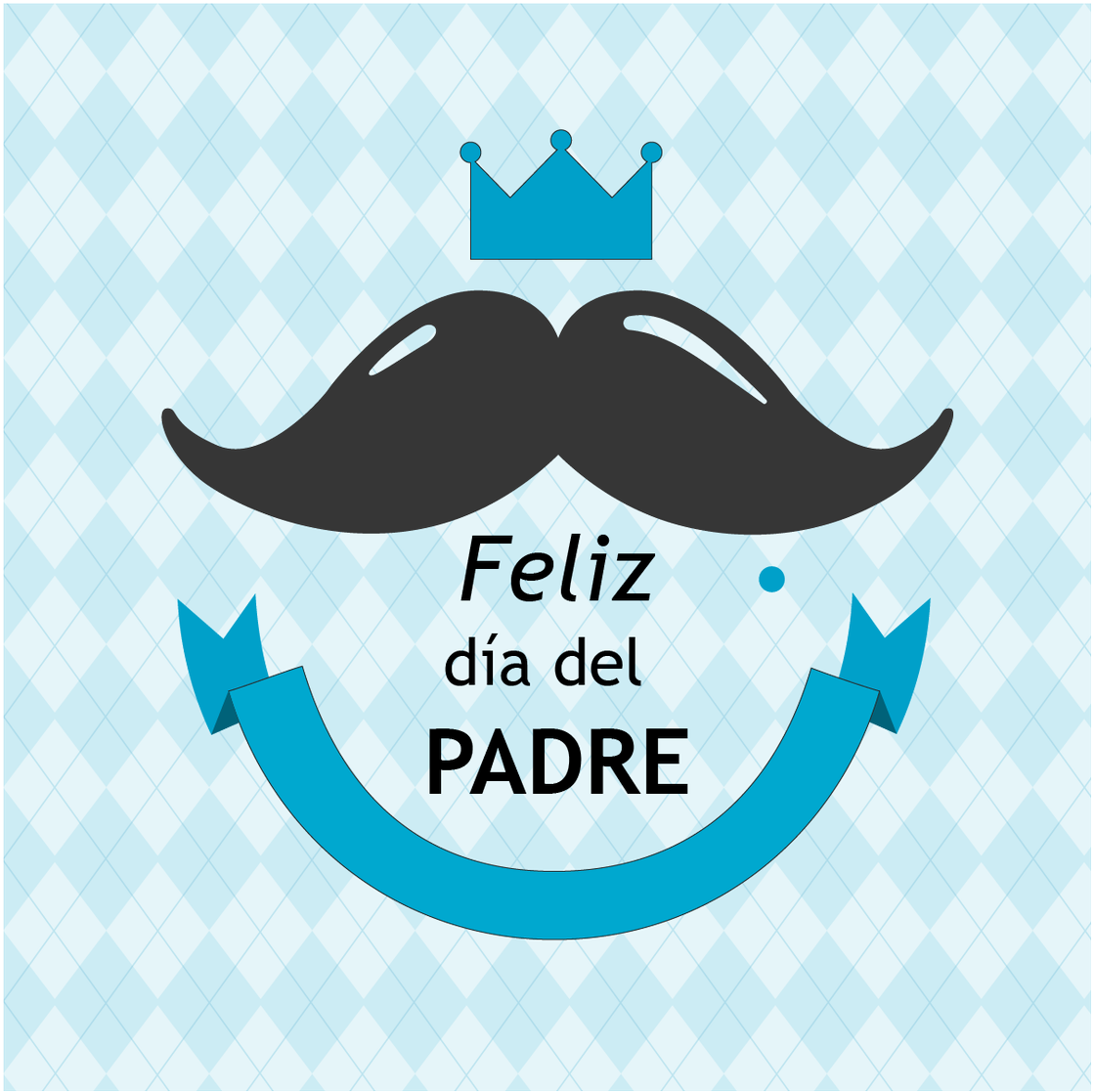 Fathers Day Spanish Celebration Graphic PNG with transparent background