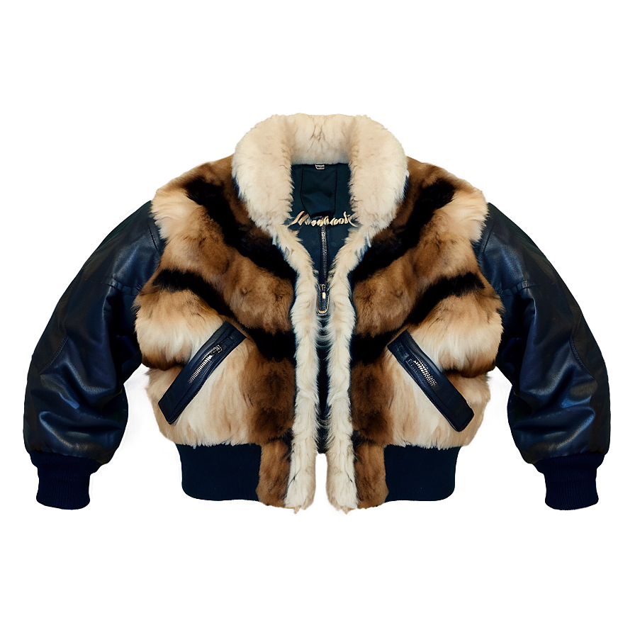 Faux Fur Bomber Jacket Cozy Png Jbn