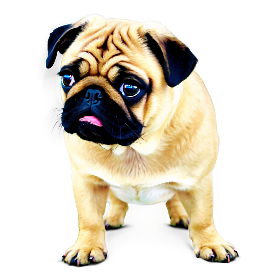 Fawn Colored Pug Png Stt