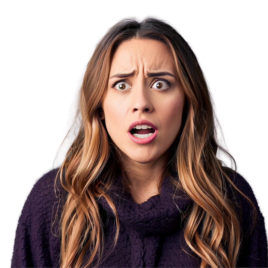 Fearful Scared Emotion PNG kqp2 PNG with transparent background