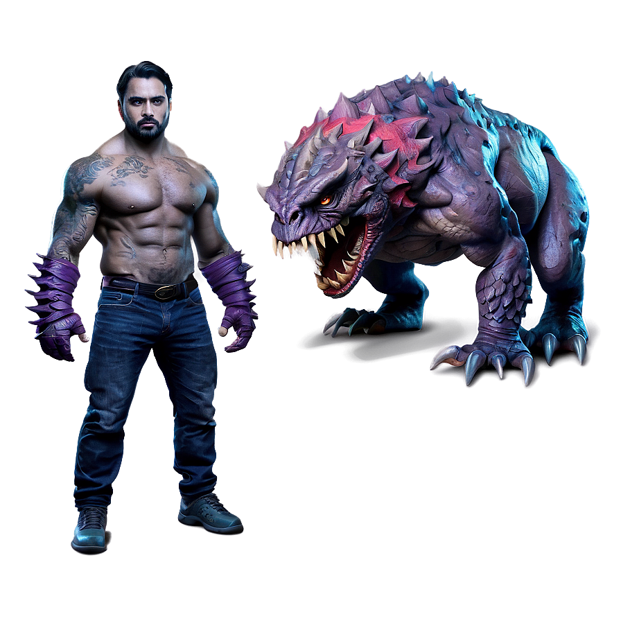 Fearsome Monster PNG hsv63 PNG image with a transparent background, free high-resolution download