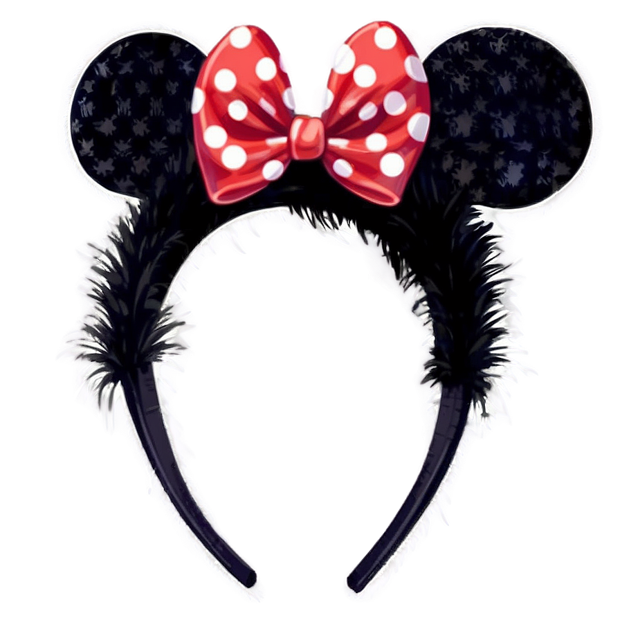 Feather Minnie Mouse Ears Png 89