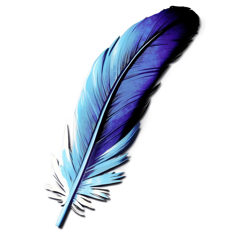 Feather On Vintage Paper Png Vju35