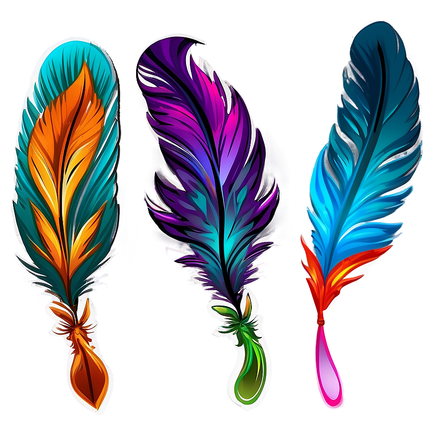 Feather Shaped Bookmark Png 64