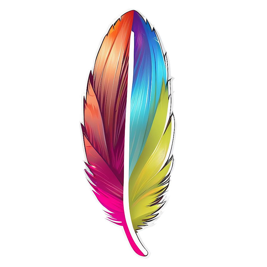 Feather Shaped Bookmark Png Wpd96