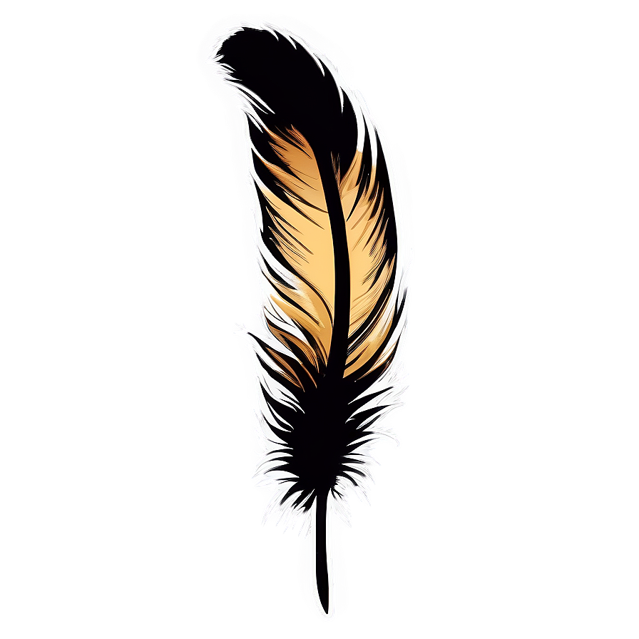 Feather Silhouette Clipart Png 90