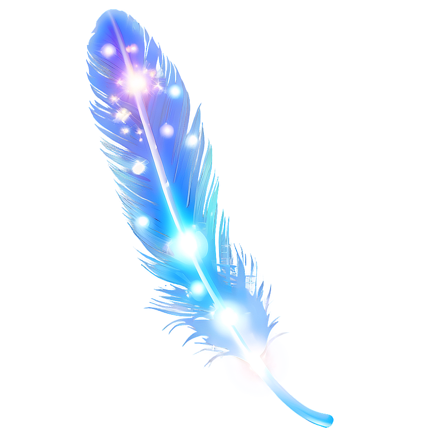 Feather With Sparkles Png Mmj25