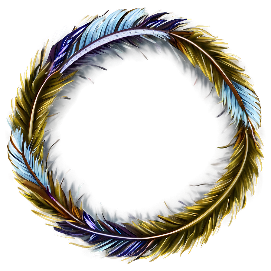 Feather Wreath Circle Png 91