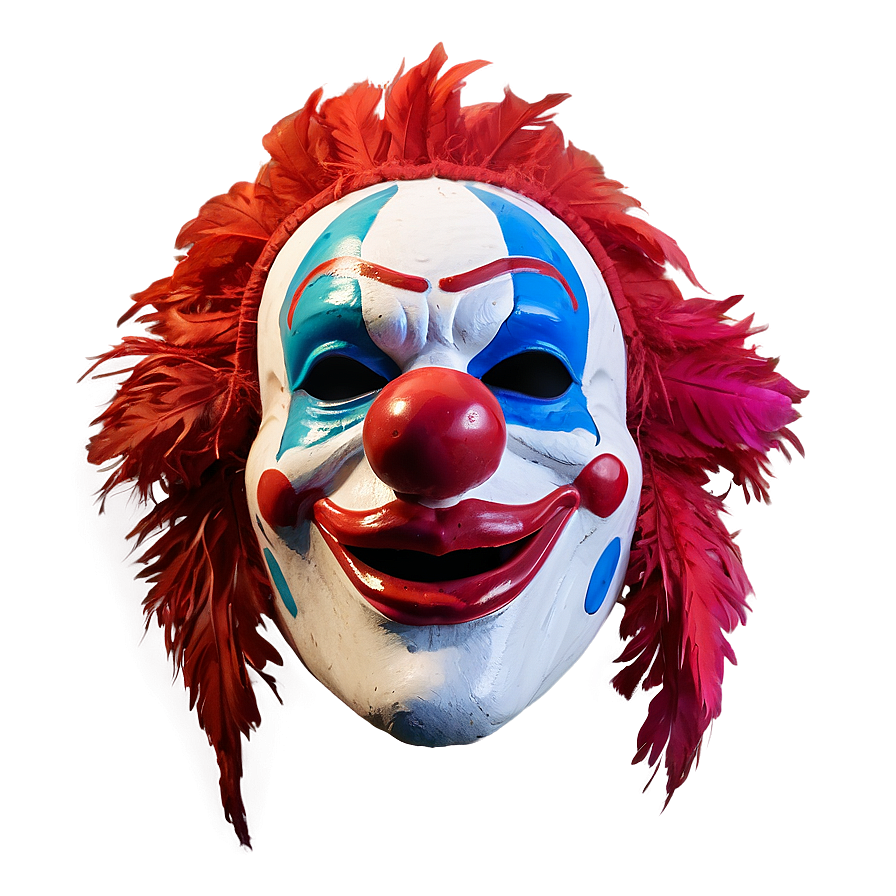 Feathered Clown Mask Png 21