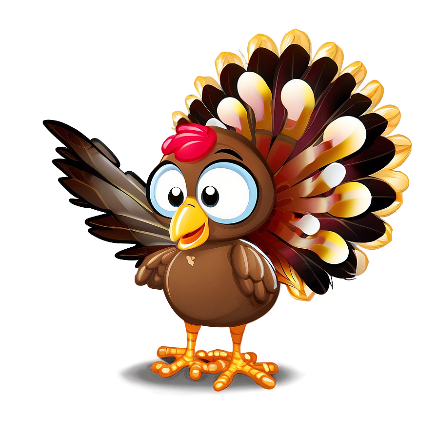 Feathered Friend Turkey Cartoon Png 15