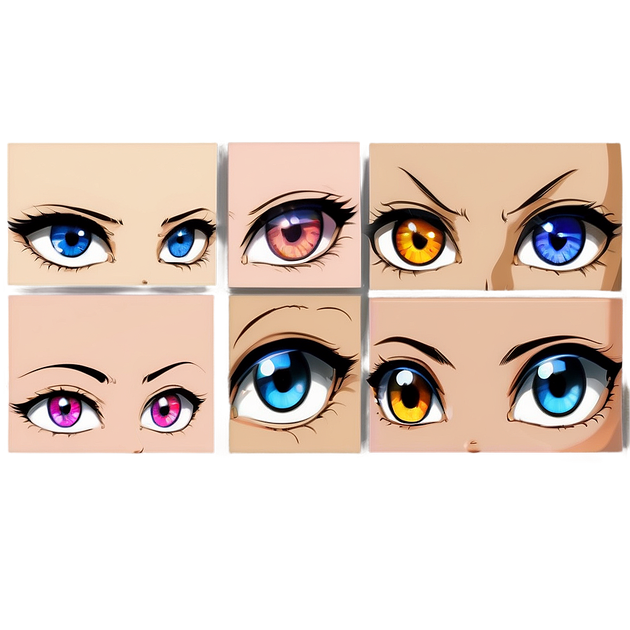 Female Anime Eyes PNG hha53 PNG image with a transparent background, free high-resolution download