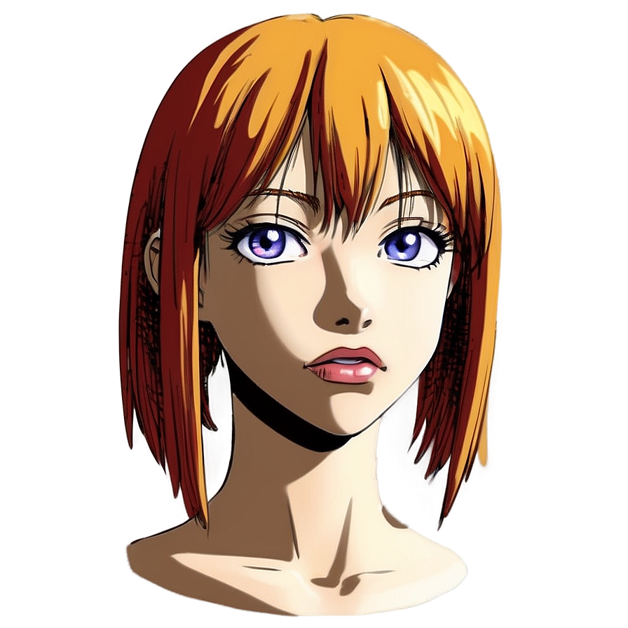 Female Anime Head Design Png Dfq62