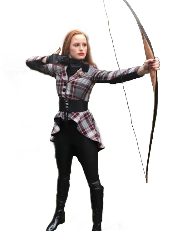 Cheryl Blossom Archery , Png Download - Cheryl Blossom Bow And Arrow, Transparent Png PNG with transparent background