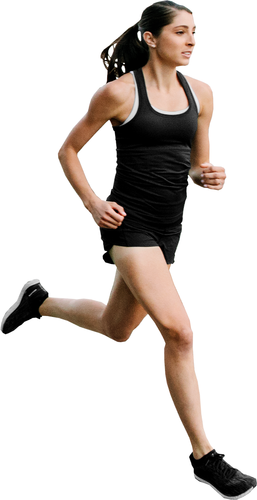 Female Athlete Running Action