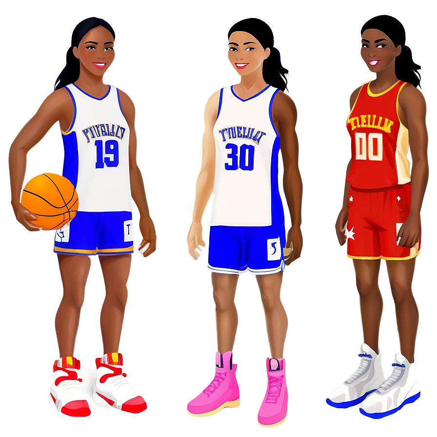 Female Basketball Cartoon Png 54