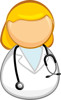 Female Doctor Avatar Clipart PNG image with a transparent background, free high-resolution download