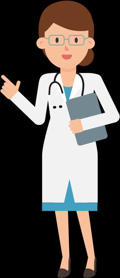 Female Doctor Cartoon Character