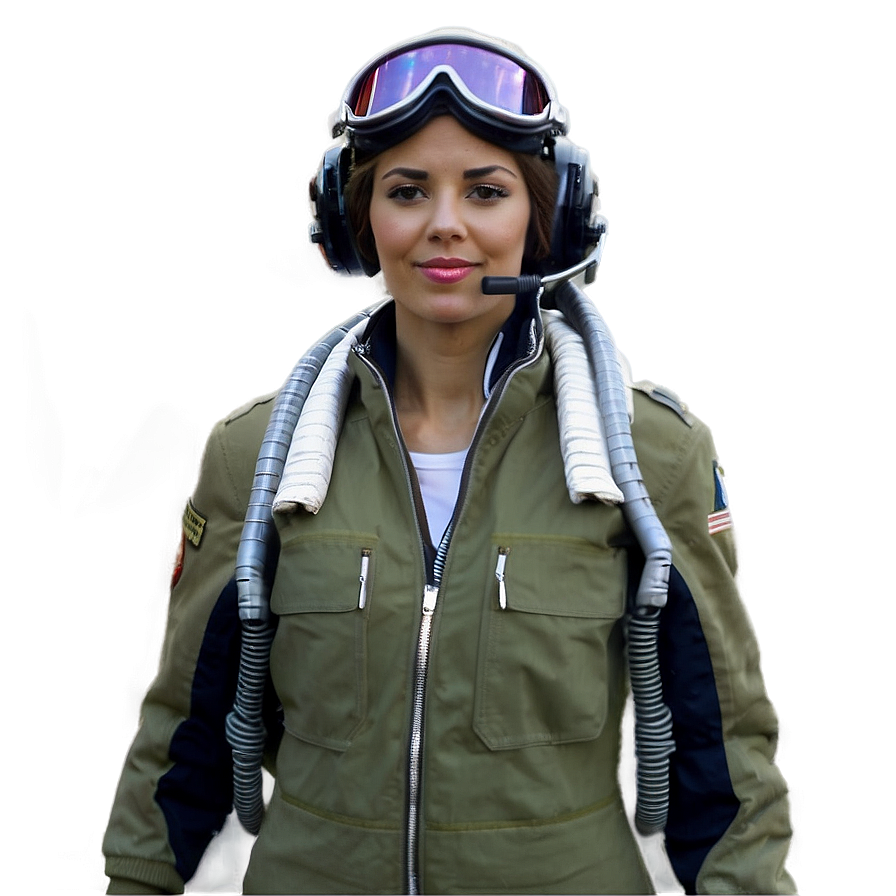 Female Pilot PNG 06252024 PNG with transparent background
