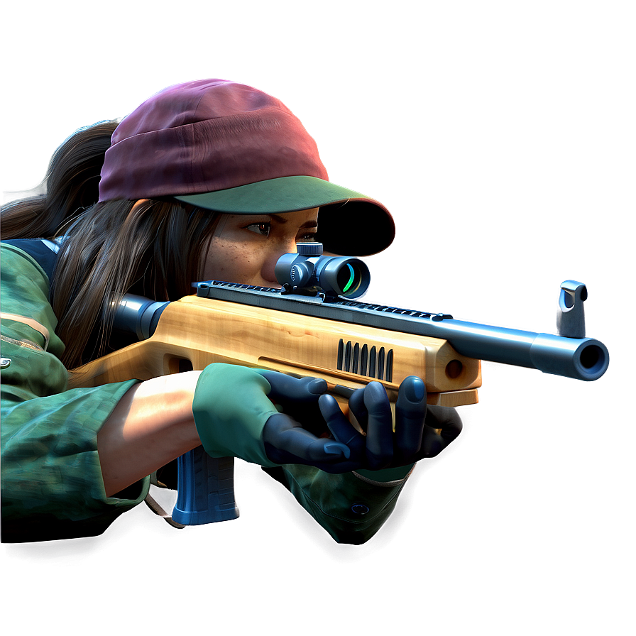 Female Sniper Character Png Ync