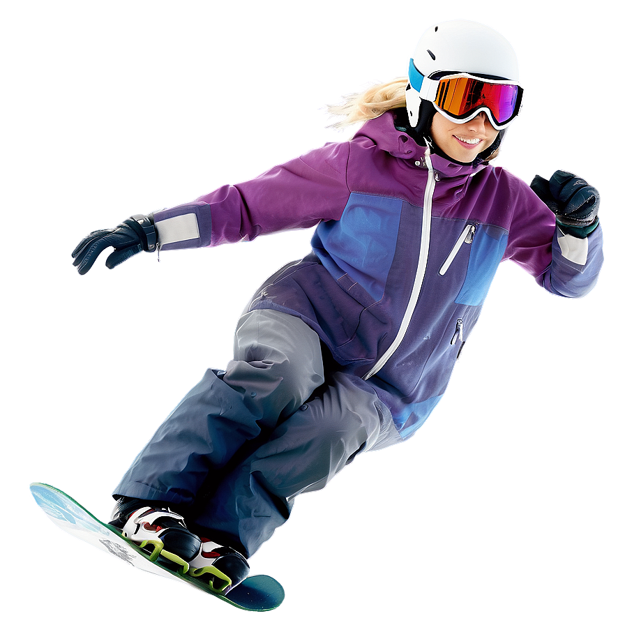 Female Snowboarder Png 05242024