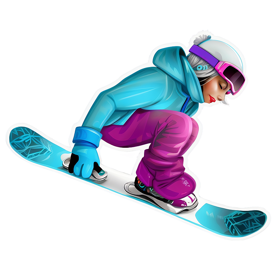 Female Snowboarder Png Srb6