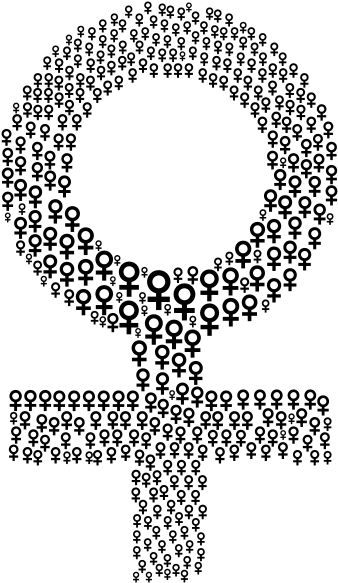 Female Symbol Fractal Ii Black - Transparent Female Symbol, HD Png Download PNG image with a transparent background, free high-resolution download