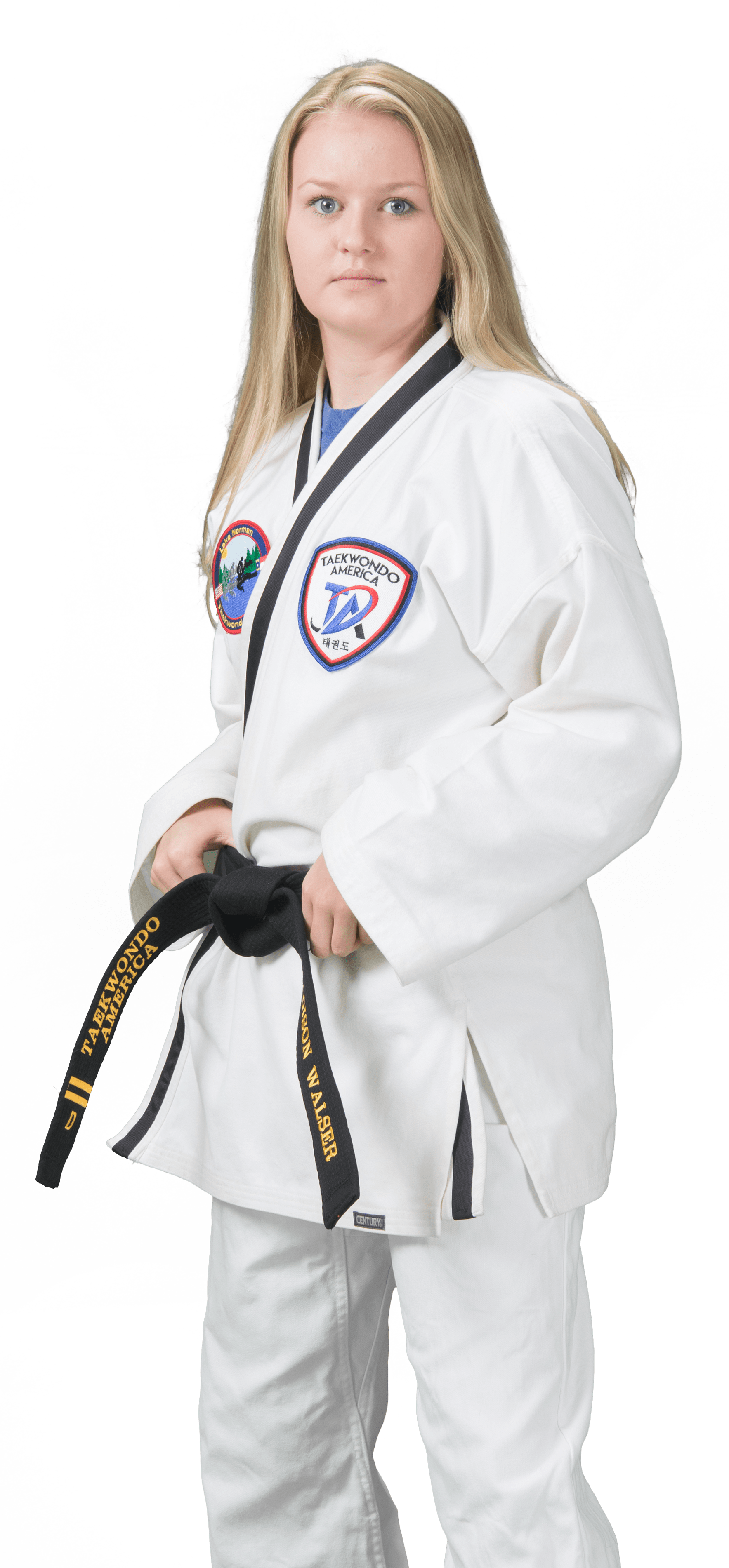 Female Taekwondo Black Belt Portrait