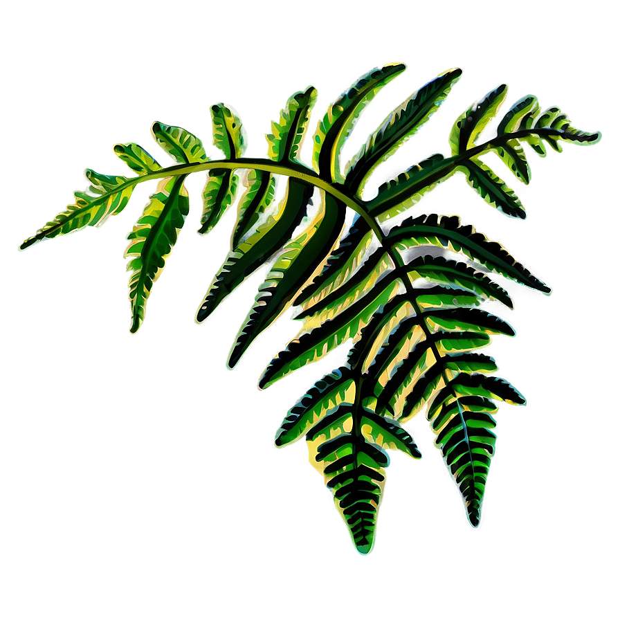 Fern Tropical Leaf Png Rcs86