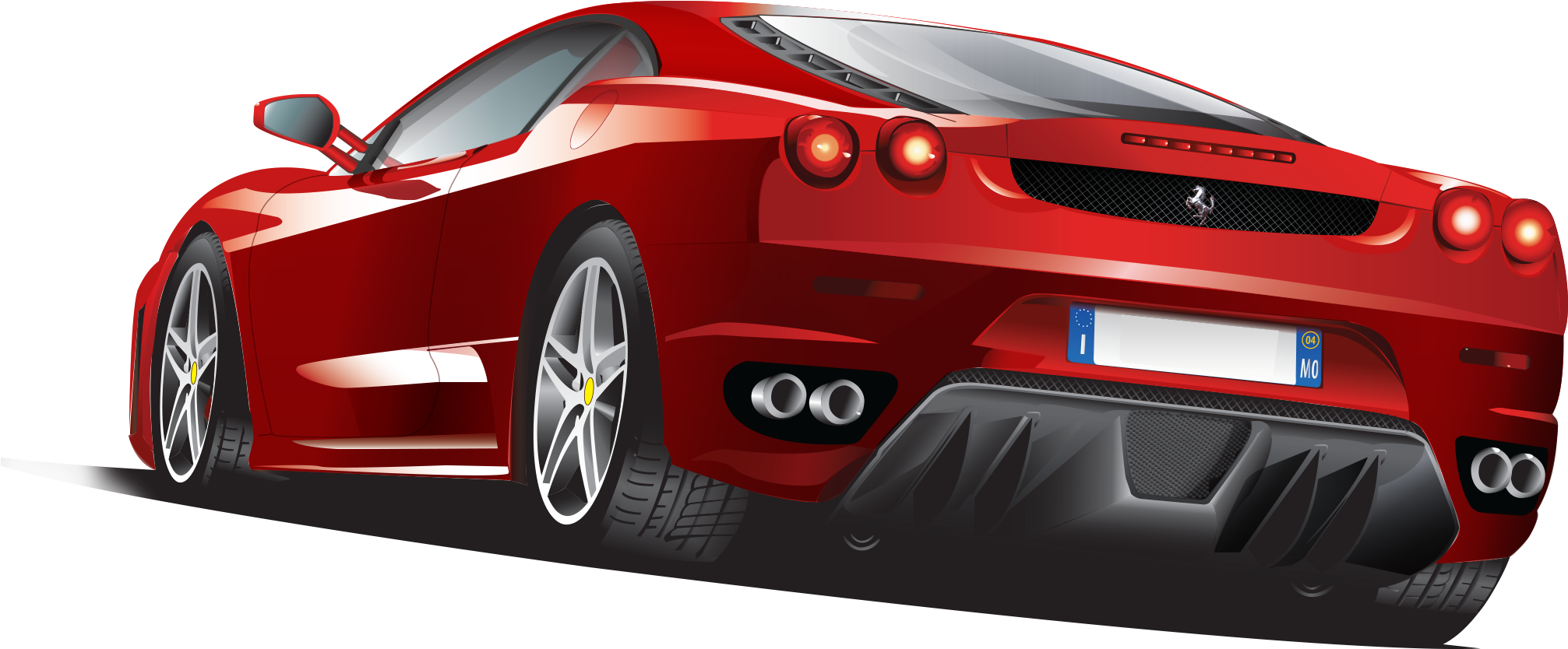 Ferrari Car Clipart Png Image Free Download Searchpng - Ferrari Vector, Transparent Png PNG with transparent background