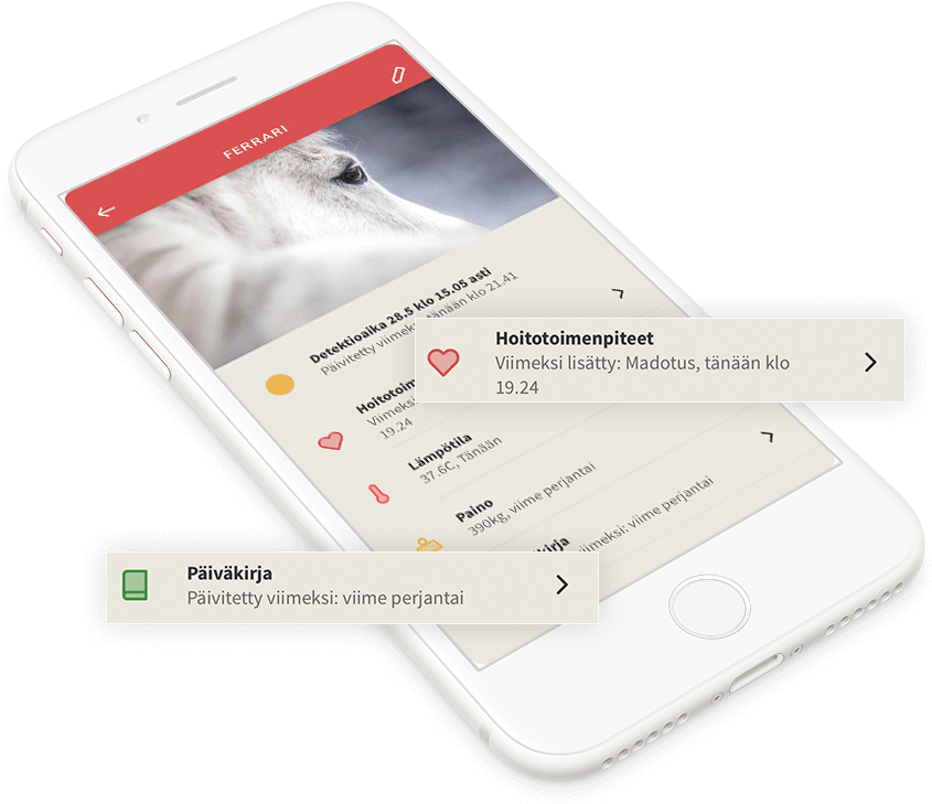 Ferrari Horse Health App Screen