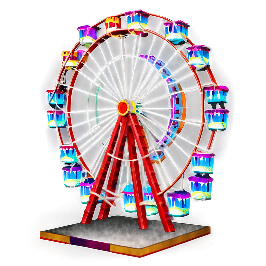 Ferris Wheel In Amusement Park Png 06122024