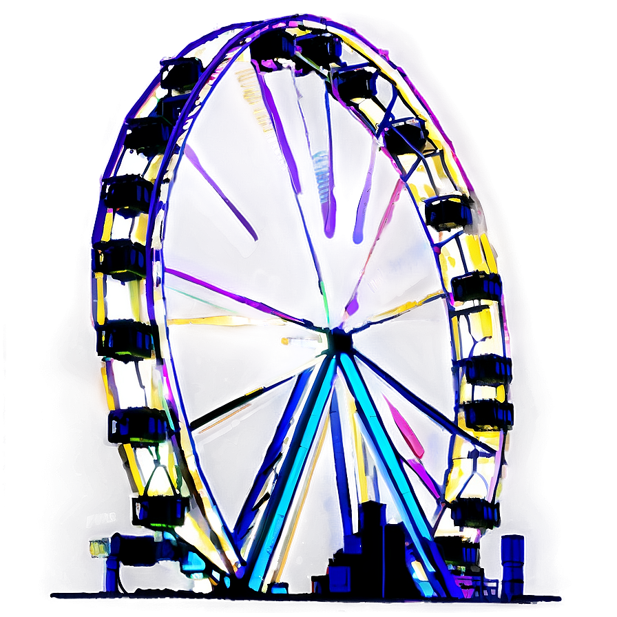 Ferris Wheel Sunset Silhouette Png 18