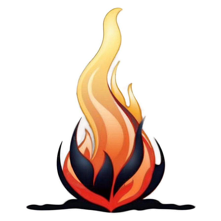 Fervent Fire Emoji Illustration Png 4