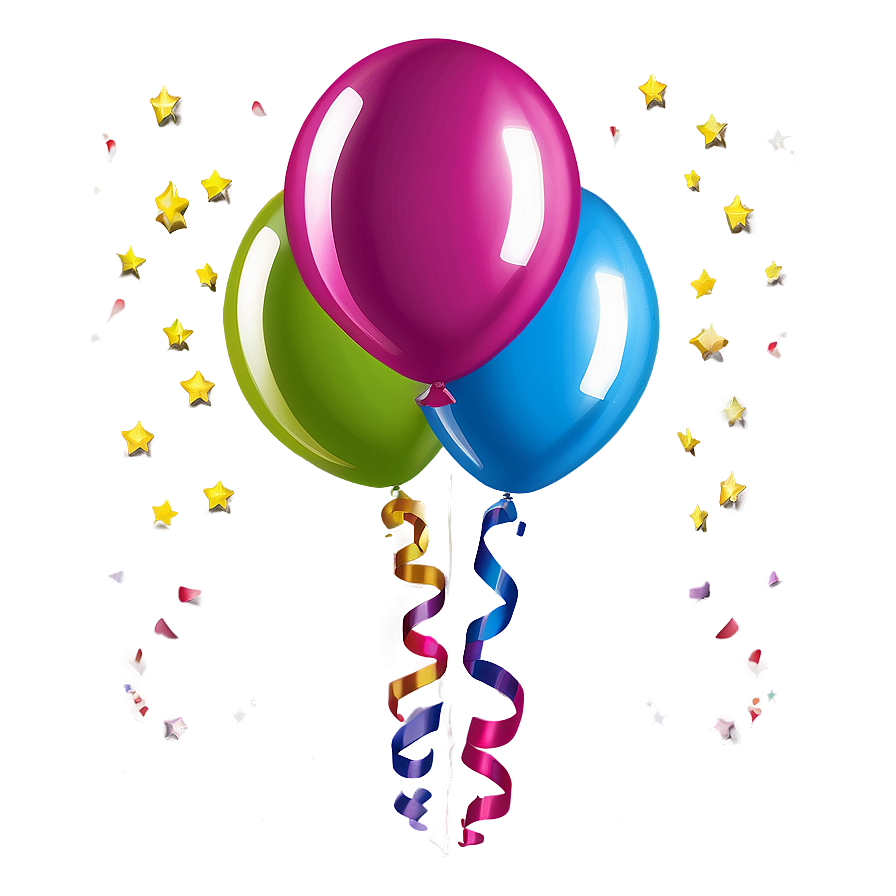 Festive Birthday Balloon Png Sef17