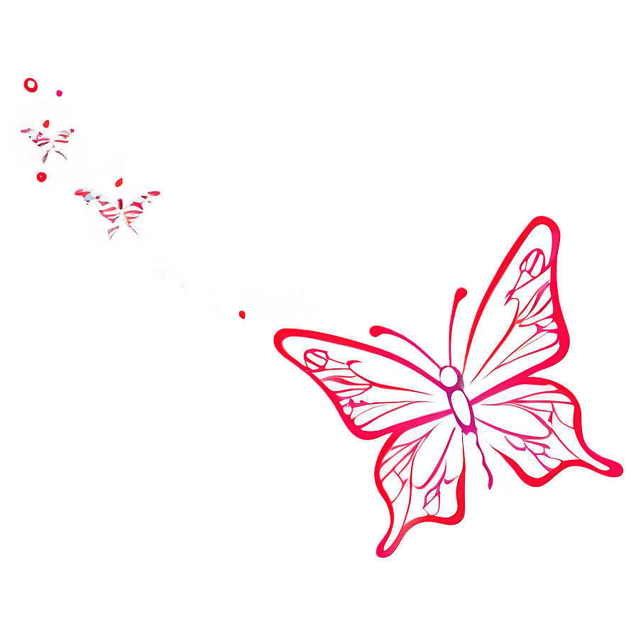 Festive Butterfly Outline Png 05252024