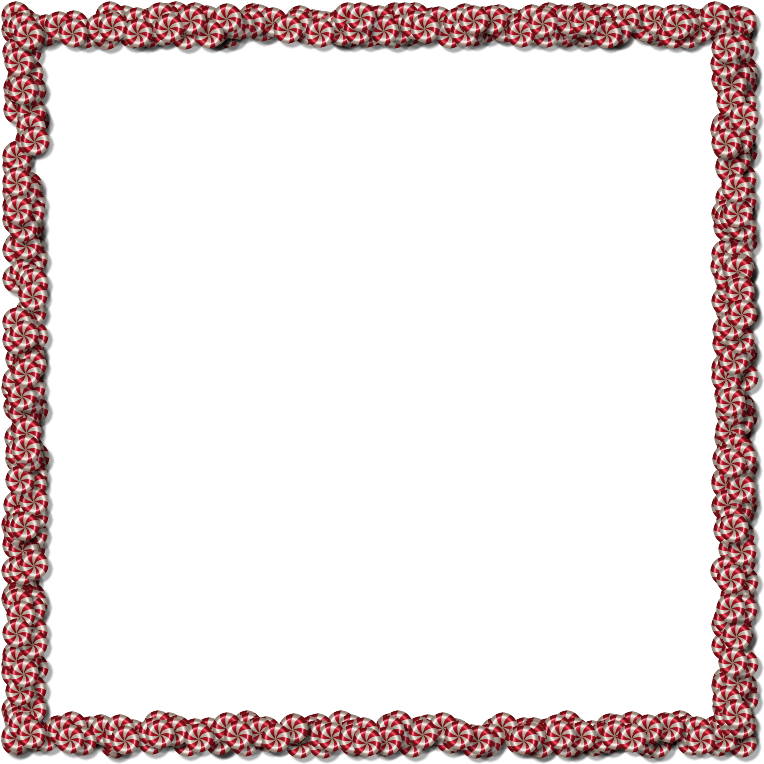 Festive Candy Cane Frame