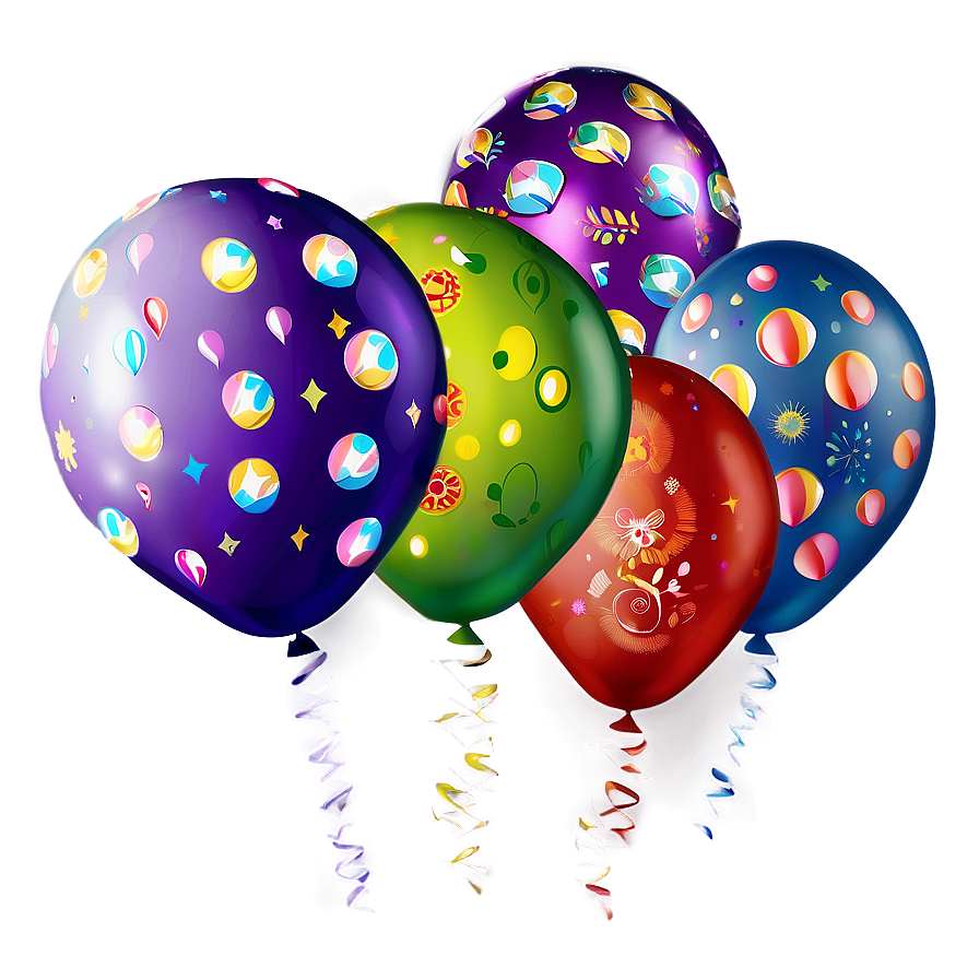 Festive Celebration Balloon Png 93