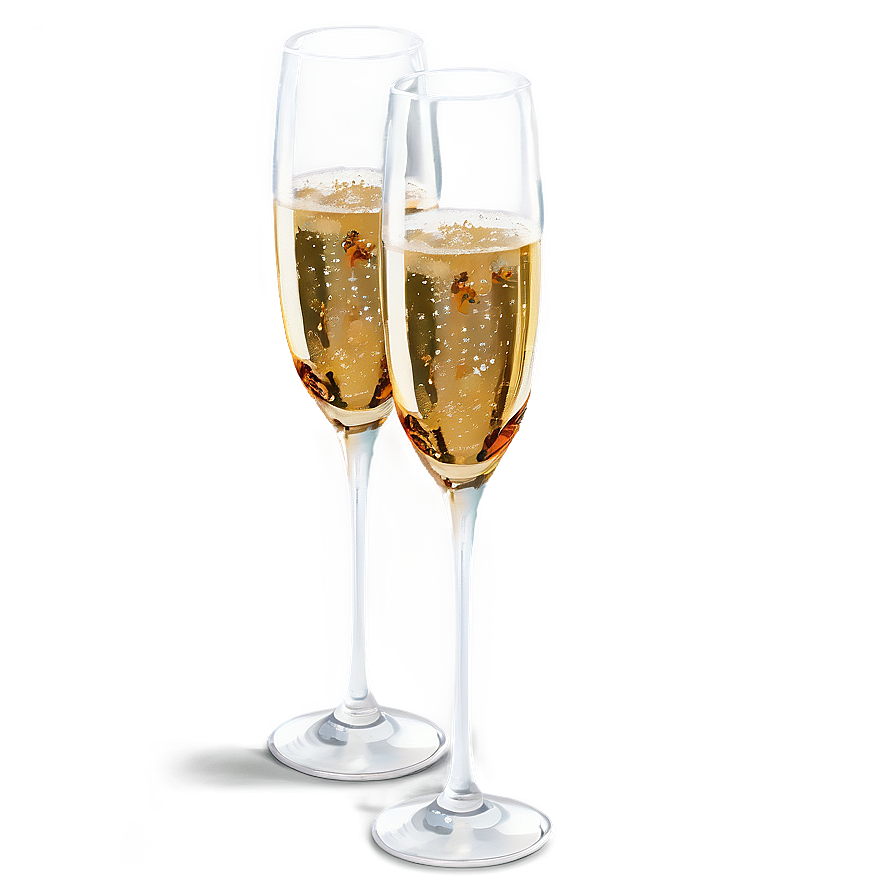 Festive Champagne Flutes Png 06212024